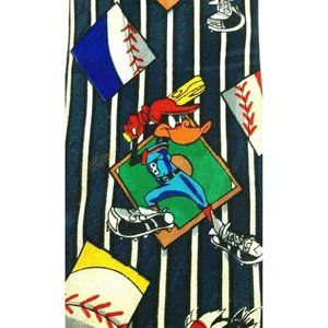Looney Tunes Mania Men's Novelty Necktie: Baseball. Bugs, Daffy, Sylvester. 1992